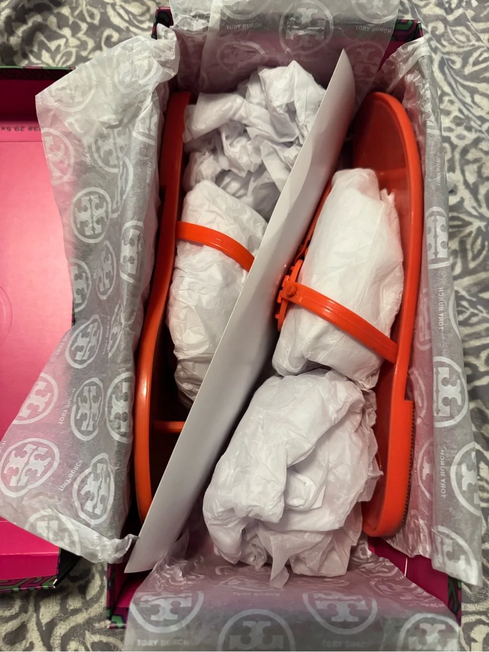 Tory Burch Coral Mini Miller Jelly Thong Sandals